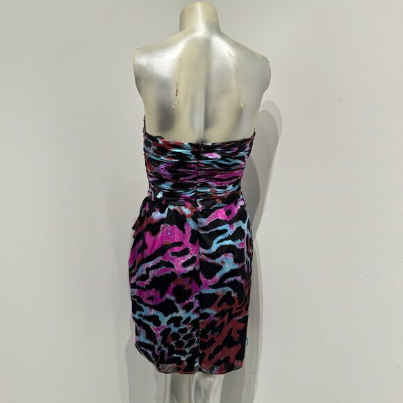 Cache Multi Color Cheetah Print Midi Dress - Picture 6 of 11